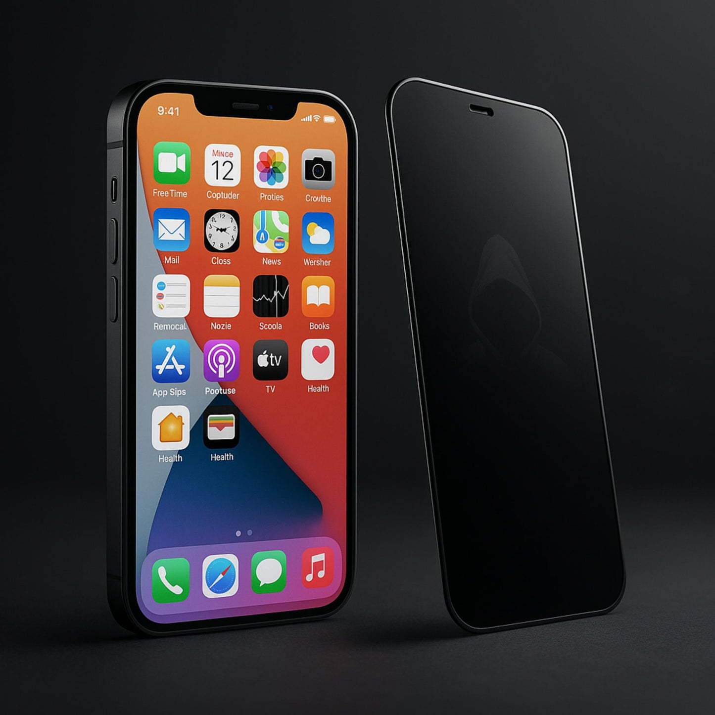 iPhone 14 Pro Max Privacy Glass Screen Protector – 9H Tempered, Anti-Spy, HD Clarity