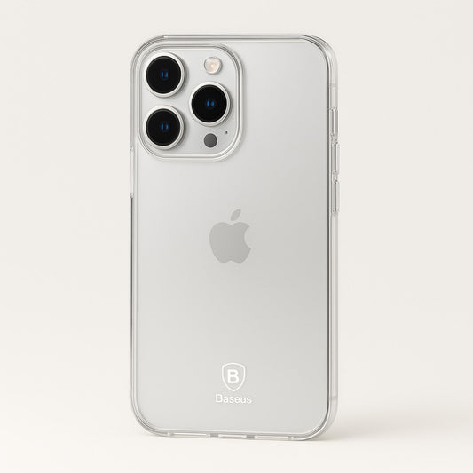Baseus Crystal Clear Shockproof iPhone Case – Slim Anti-Yellowing Transparent Cover